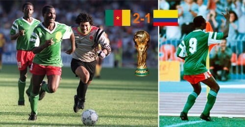 Cameroun Colombie Mondial 1990