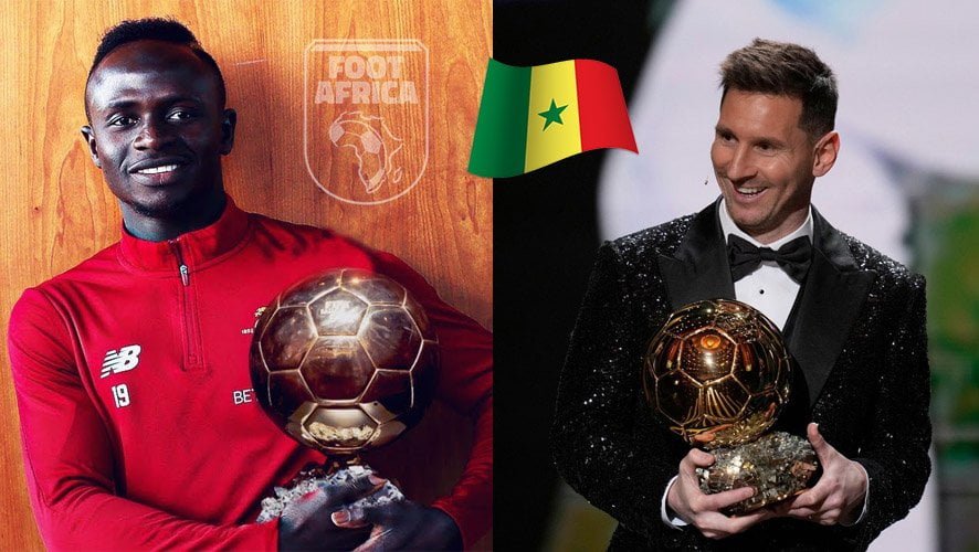 Sadio Mané - Lionel Messi - Ballon d'Or 2022