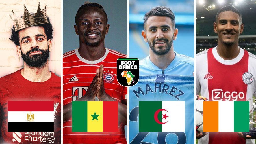 Sadio Mane Mohamed Salah Riyad Mahrez Joueur africain de la saison - OFFICIEL : Voici les nominés du Ballon d'Or 2022
