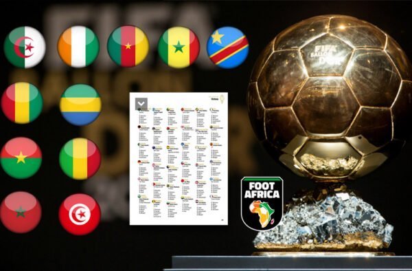 Ballon dOr 2022 Votes des pays africains