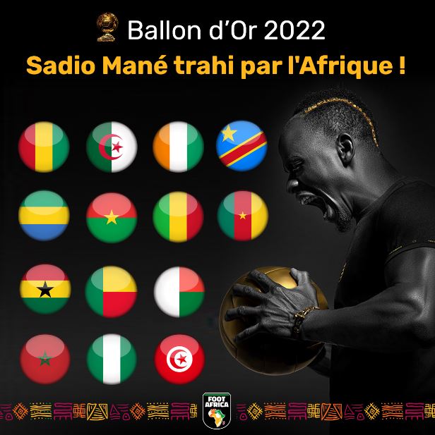 Ballon d'Or 2022 - Sadio Mané trahi par l'Afrique !