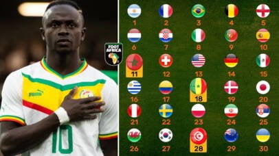 Classement FIFA Afrique - Avril 2023