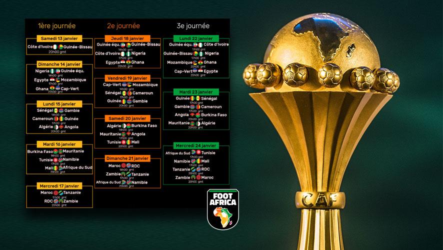 Coupe d'Afrique des Nations 2024 - Le calendrier